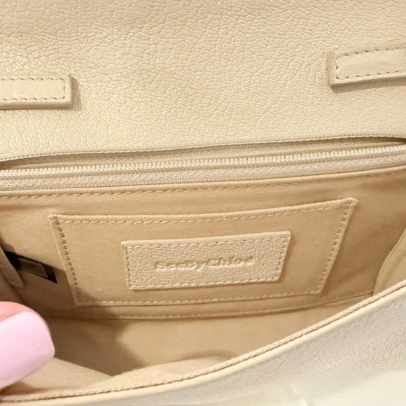 SEE BY CHLOE HANA LEATHER CROSSBODY BEIGE IN COLOR - Picture 8 of 10